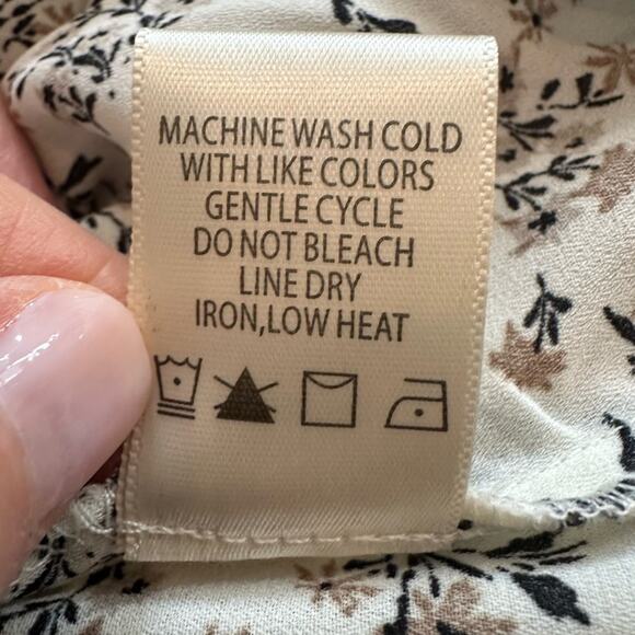 Max Studio Floral Ruffle NWT Wrap Top Sleeveless Shirt Small 2704D38 Blouse $78 - Picture 5 of 14